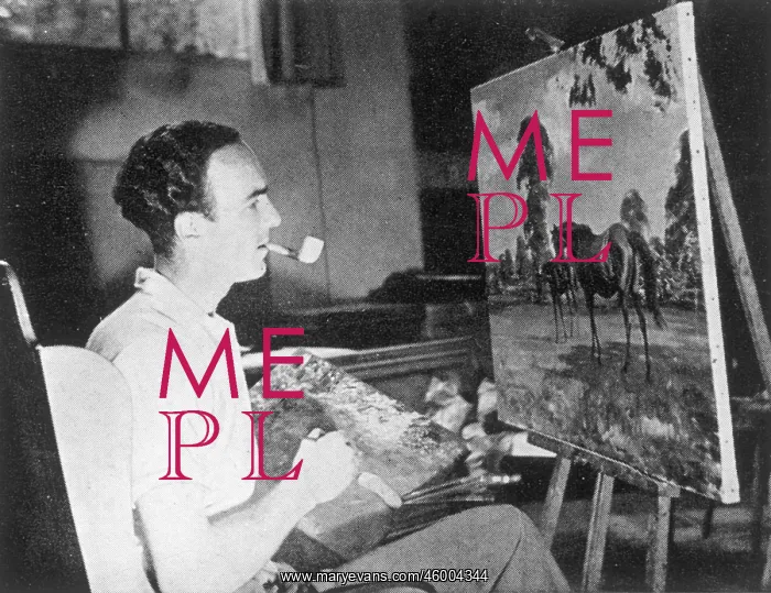 : Edward Seago in his studio : Edward Seago in his studio