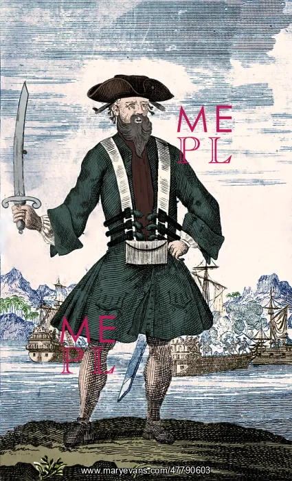  : Edward Teach AKA Blackbeard, English Pirate