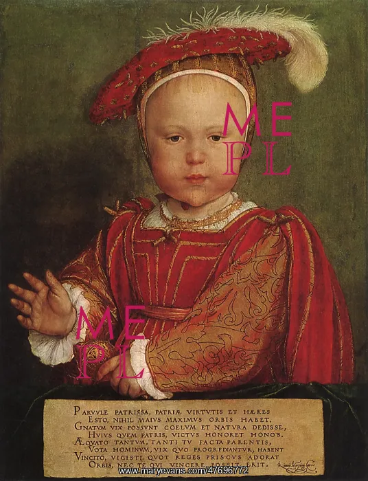 : Edward VI as a Child, by Holbein : Edward VI as a Child, by Holbein