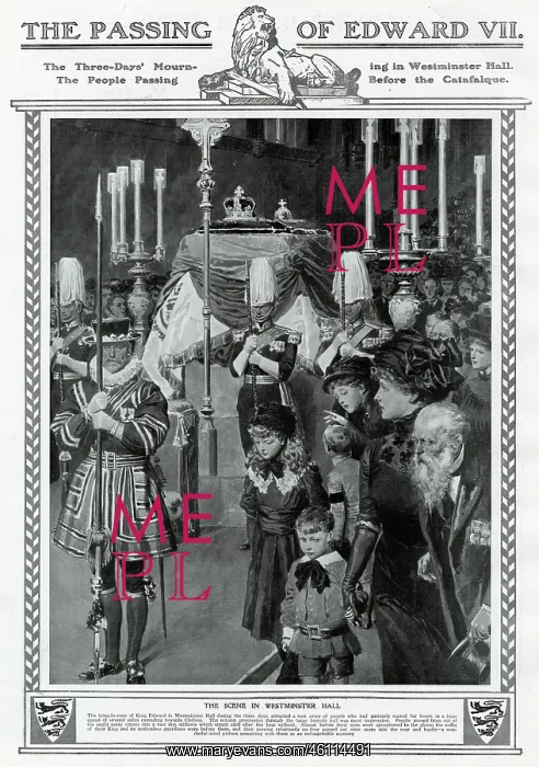 : Edward VII lying-in-state in Westminster Hall : Edward VII lying-in-state in Westminster Hall