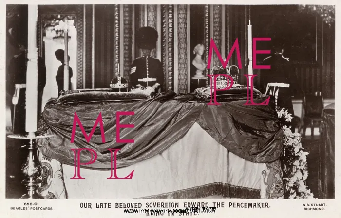 : Edward VII lying in state : Edward VII lying in state