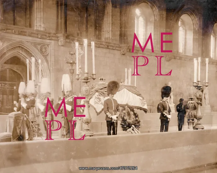 : Edward VII lying in state, Westminster Hall : Edward VII lying in state, Westminster Hall
