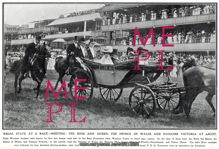 : Edward VII and Queen Alexandra at Ascot : Edward VII and Queen Alexandra at Ascot