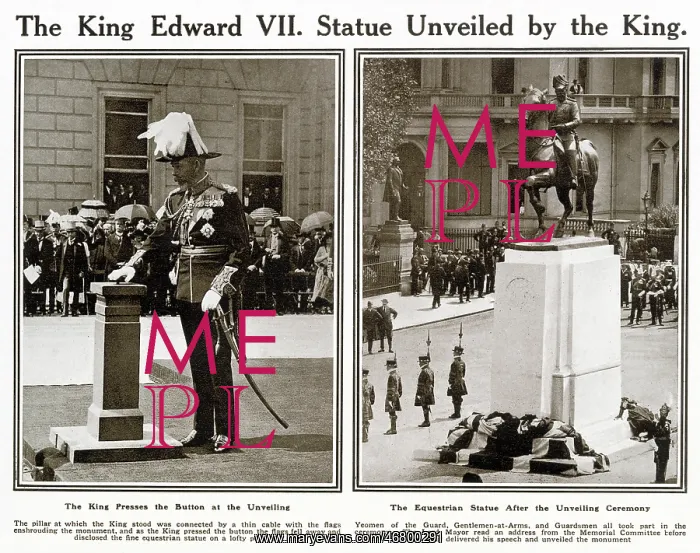 : Edward VII Statue, Unveiled, St. James's, London 1921 : Edward VII Statue, Unveiled, St. James's, London 1921