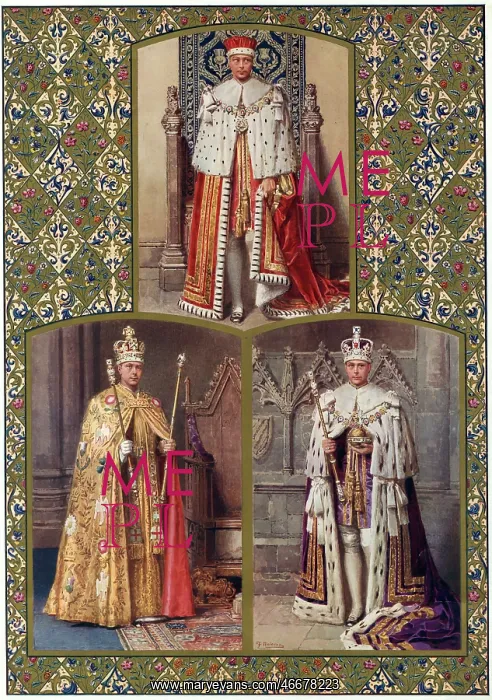 : Edward VIII in his Coronation robes : Edward VIII in his Coronation robes
