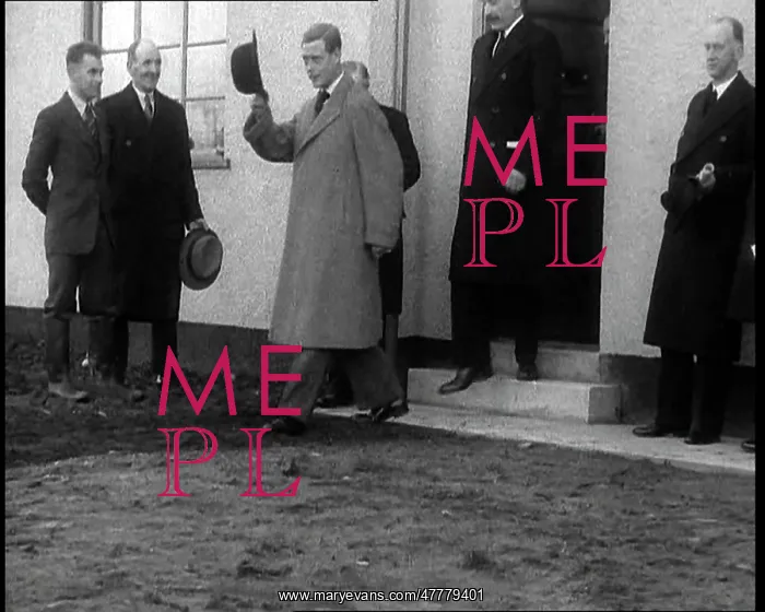 : Edward VIII, His Majesty The King Exiting a Building : Edward VIII, His Majesty The King Exiting a Building