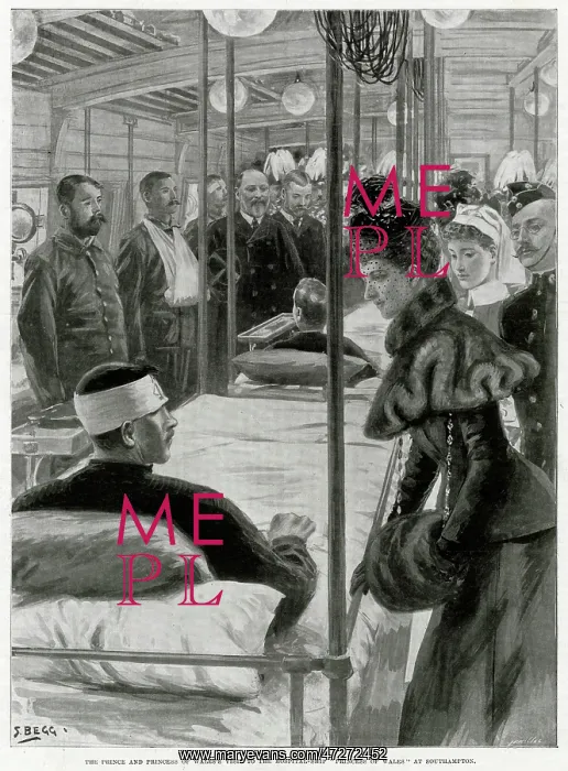 : Edward Visiting Hospital Ship 1900 : Edward Visiting Hospital Ship 1900