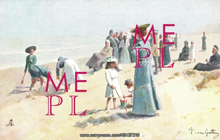 : Edwardian Beach Scene : Edwardian Beach Scene