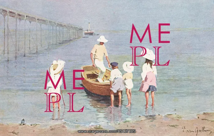 : Edwardian Beach Scene : Edwardian Beach Scene