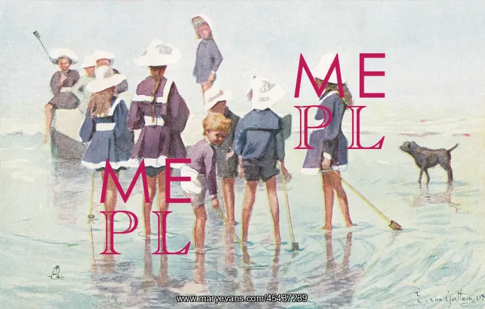 : Edwardian Beach Scene : Edwardian Beach Scene