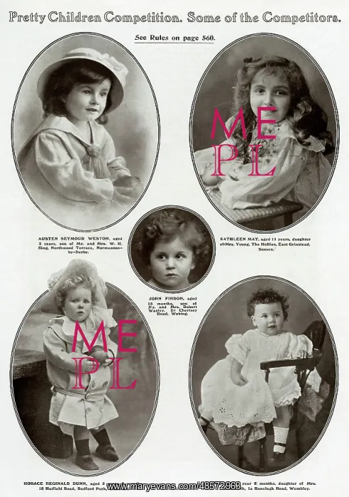 : Edwardian children's competition 1909 : Edwardian children's competition 1909