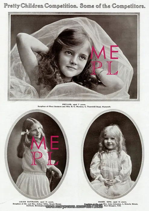 : Edwardian children's competition 1909 : Edwardian children's competition 1909