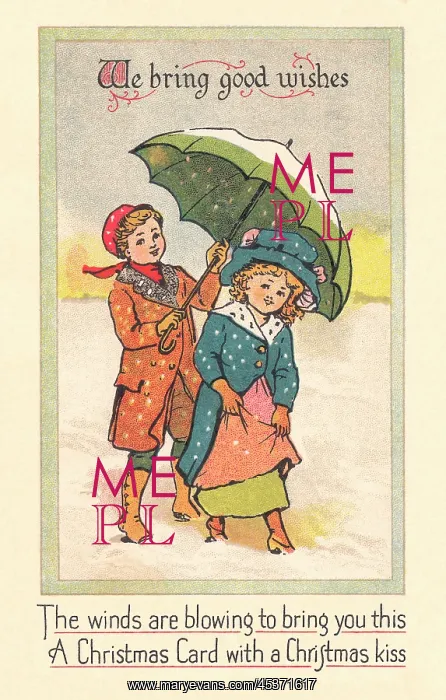 : Edwardian Christmas card : Edwardian Christmas card