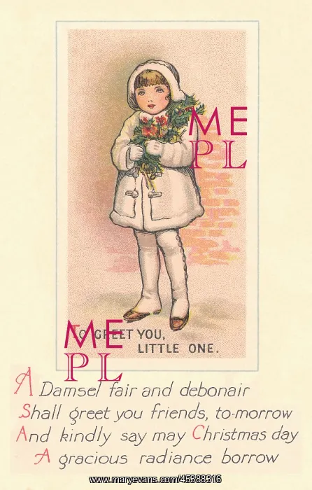 : Edwardian Christmas card : Edwardian Christmas card