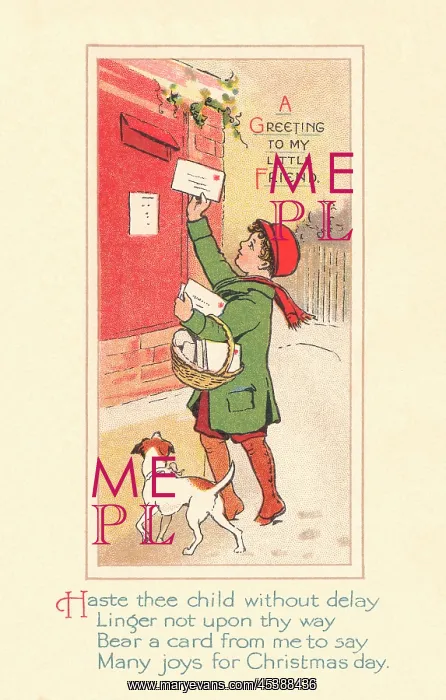 : Edwardian Christmas card : Edwardian Christmas card