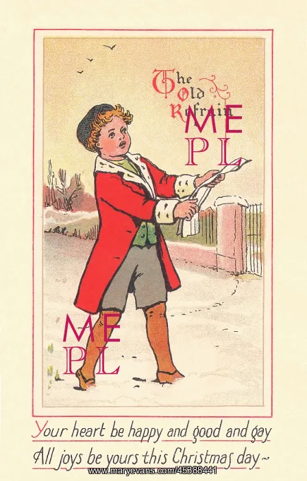 : Edwardian Christmas card : Edwardian Christmas card