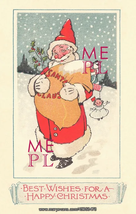 : Edwardian Christmas card : Edwardian Christmas card