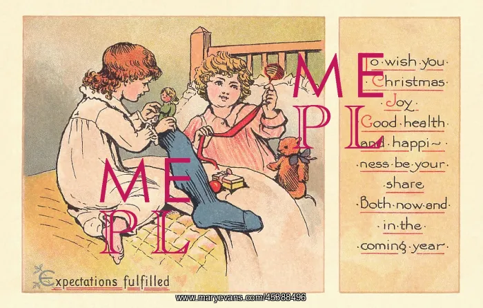 : Edwardian Christmas card : Edwardian Christmas card