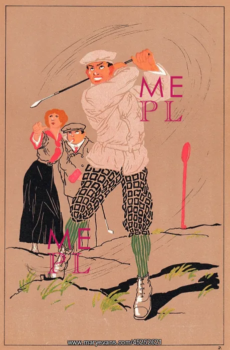  : Edwardian golfer and observers