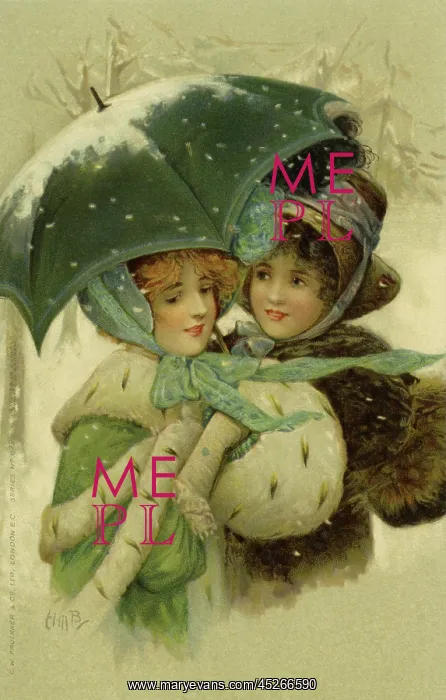: Edwardian ladies in winter : Edwardian ladies in winter