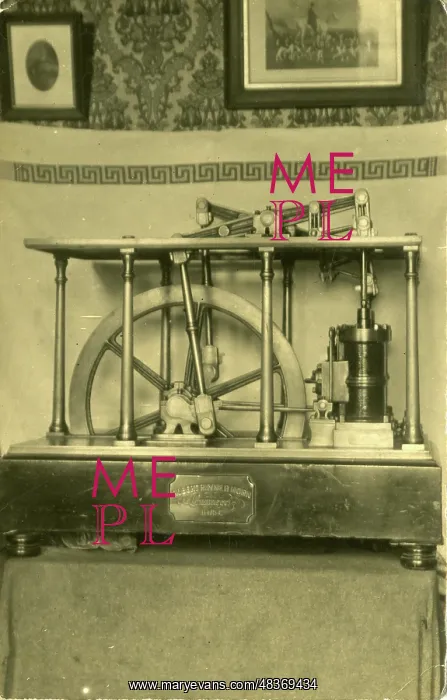 : Edwardian Model of Overhead Beam Pumping Engine - Steam : Edwardian Model of Overhead Beam Pumping Engine - Steam