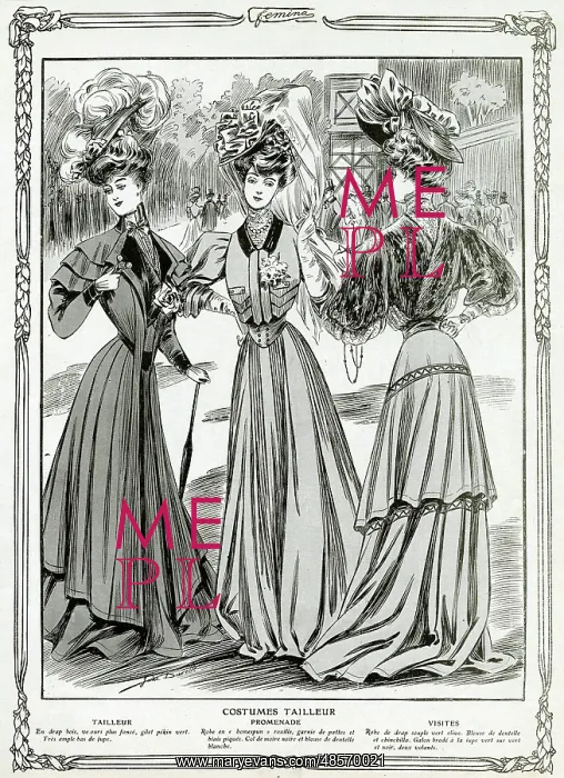 : Edwardian tailored suits 1905 : Edwardian tailored suits 1905