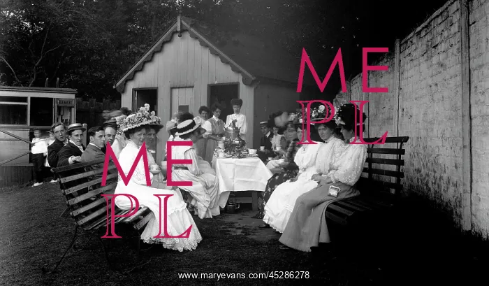 : Edwardian tennis match : Edwardian tennis match