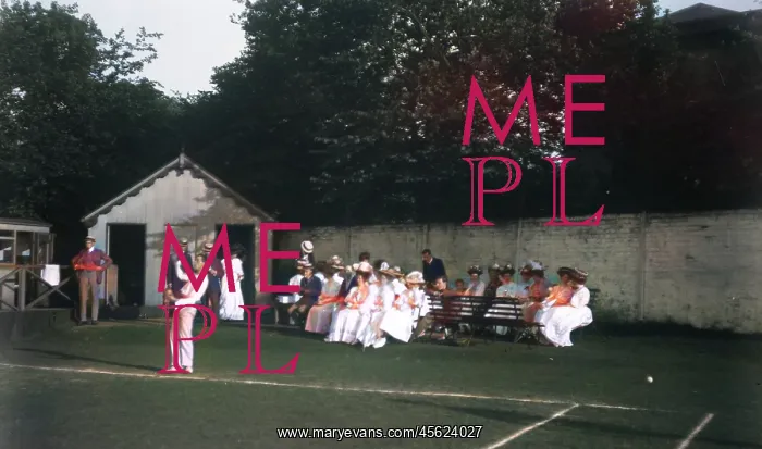 : Edwardian tennis match : Edwardian tennis match