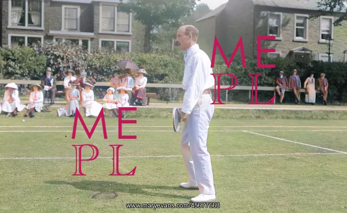 : Edwardian tennis match : Edwardian tennis match