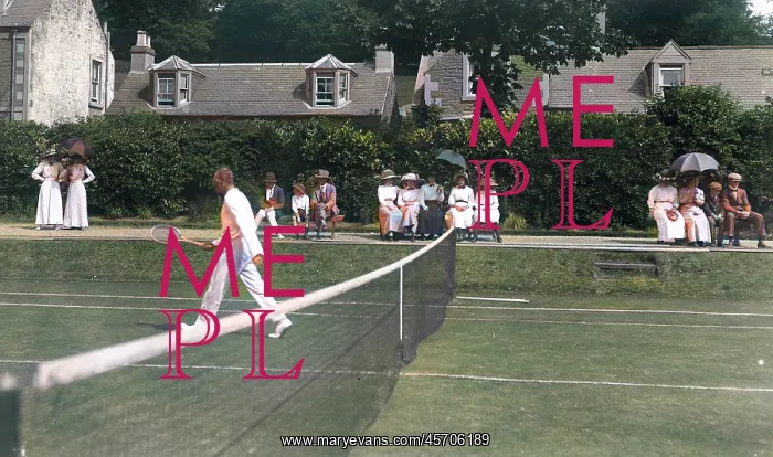 : Edwardian tennis match : Edwardian tennis match
