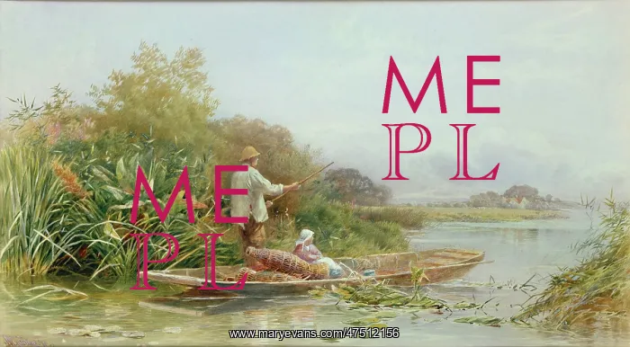 : Eel Trappers Punt on a Thames Backwater : Eel Trappers Punt on a Thames Backwater
