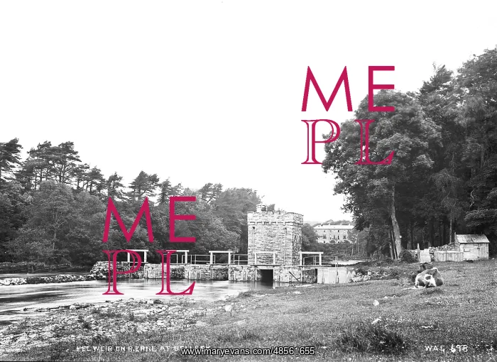 : Eel Weir on R. Erne at Belleek : Eel Weir on R. Erne at Belleek