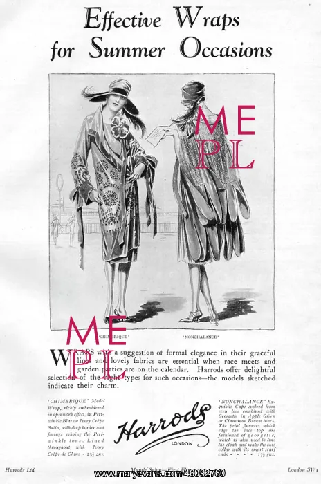 : Effective wraps for summer occasions from Harrods, London, 1 : Effective wraps for summer occasions from Harrods, London, 1