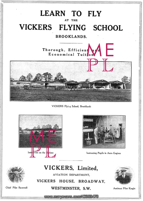 : Efficient & Economical Tuition At The Vickers Flying School : Efficient & Economical Tuition At The Vickers Flying School