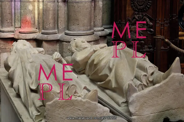 : Effigies of Clovis II and Charles Martel, Royal : Effigies of Clovis II and Charles Martel, Royal