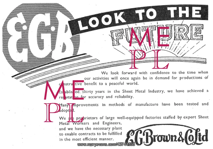 : E.G.Brown Aeronautical Engineers & Sheet Metal Workers : E.G.Brown Aeronautical Engineers & Sheet Metal Workers