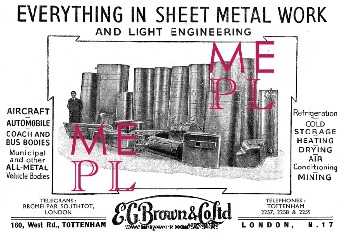 : E.G.Brown. Aircraft Sheet Metal & Engineering : E.G.Brown. Aircraft Sheet Metal & Engineering