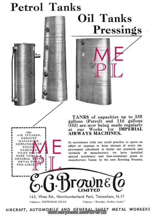 : E.G.Brown. Aircraft Sheet Metal & Presswork : E.G.Brown. Aircraft Sheet Metal & Presswork