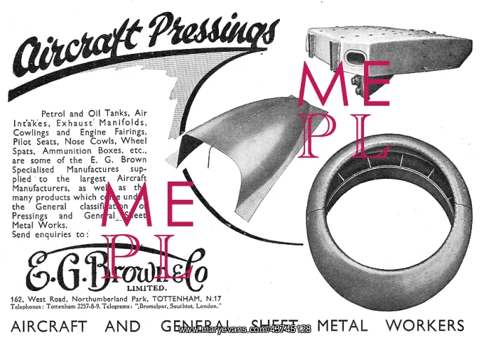 : E.G.Brown. Aircraft Sheet Metal & Presswork : E.G.Brown. Aircraft Sheet Metal & Presswork