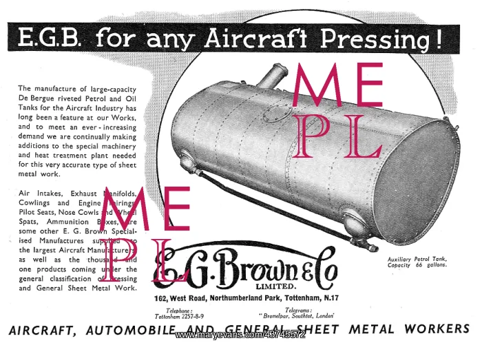 : E.G.Brown. Aircraft Sheet Metal & Presswork : E.G.Brown. Aircraft Sheet Metal & Presswork