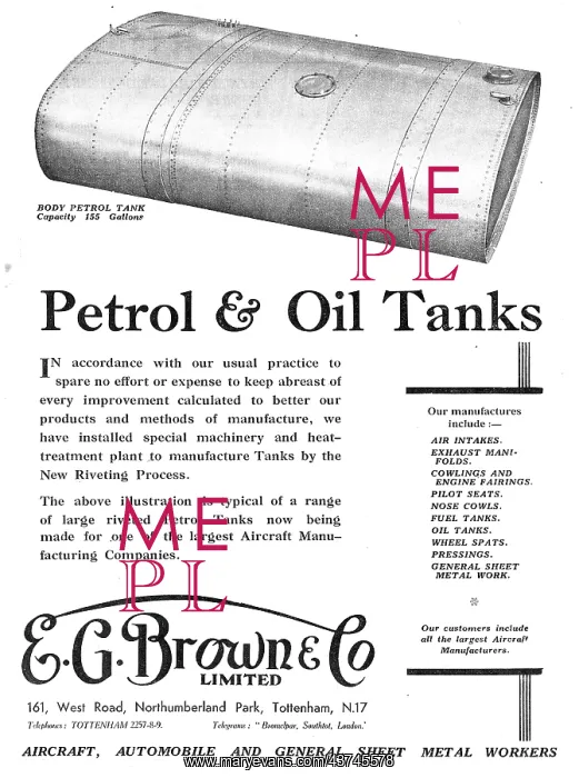 : E.G.Brown. Aircraft Sheet Metal & Presswork : E.G.Brown. Aircraft Sheet Metal & Presswork