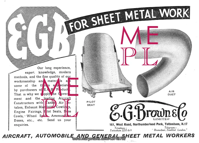 : E.G.Brown. Aircraft Sheet Metal & Presswork : E.G.Brown. Aircraft Sheet Metal & Presswork