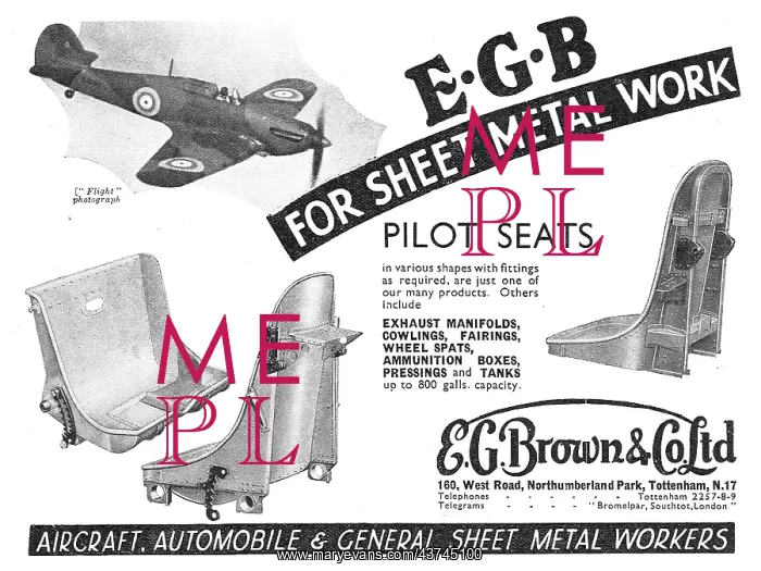 : E.G.Brown Aircraft Sheet Metal Work : E.G.Brown Aircraft Sheet Metal Work