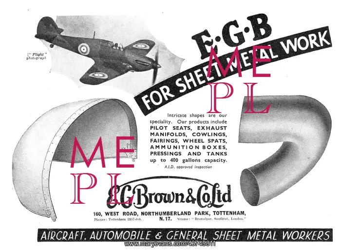  : E.G.Brown Aircraft Sheet Metal Work