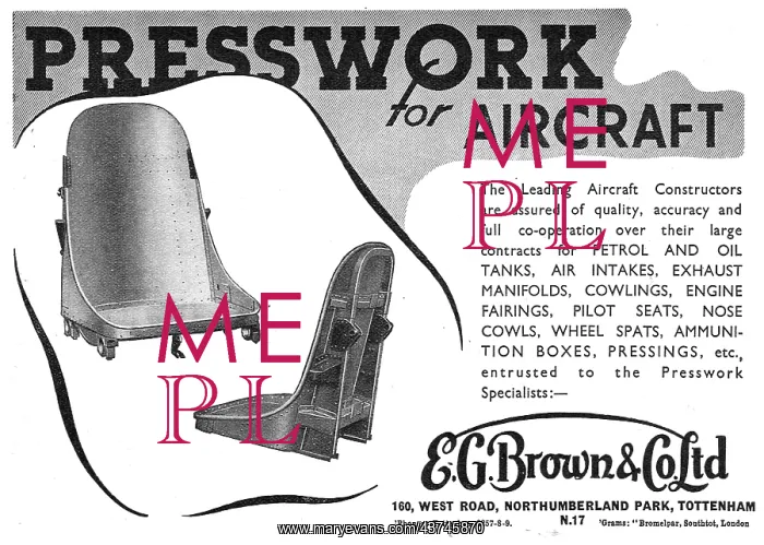 : E.G.Brown - Sheet Metal & Presswork For : E.G.Brown - Sheet Metal & Presswork For