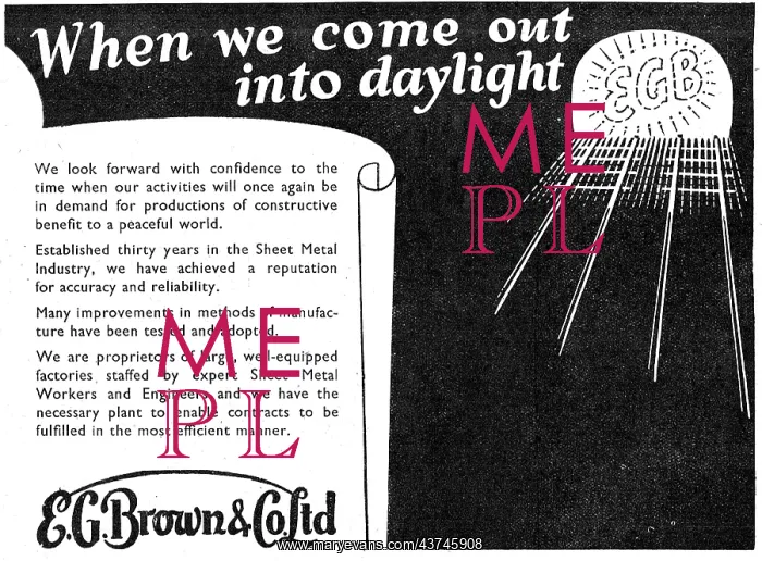 : E.G.Brown Sheet Metal Work : E.G.Brown Sheet Metal Work