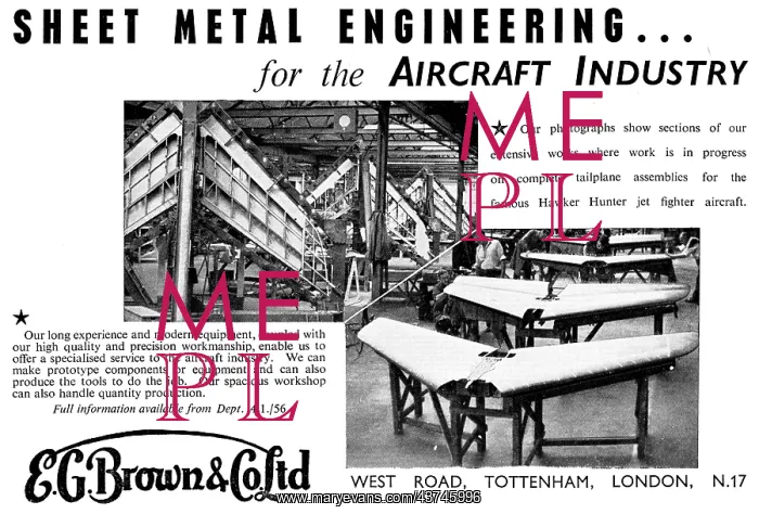 : E.G.Brown Sheet Metal Work For The Aircraft Industry : E.G.Brown Sheet Metal Work For The Aircraft Industry