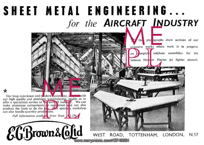 : E.G.Brown Sheet Metal Work For The Aviation Industry : E.G.Brown Sheet Metal Work For The Aviation Industry