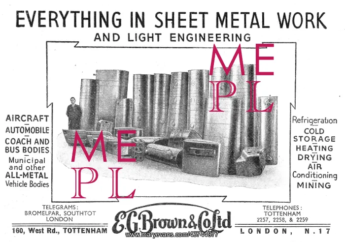 : E.G.Brown Sheet Metal Work & Light Engineering : E.G.Brown Sheet Metal Work & Light Engineering