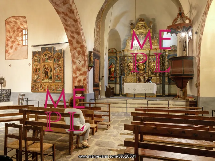 : Eglise Saint-Andre, Evol, Pyrenees-Orientales, France : Eglise Saint-Andre, Evol, Pyrenees-Orientales, France